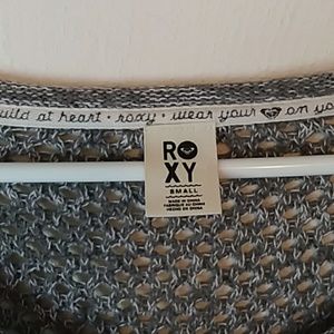 Roxy Sweaters - Roxy open knit scoop neck grey sweater size small Roxy Sweaters - Roxy open knit scoop neck grey sweater size small